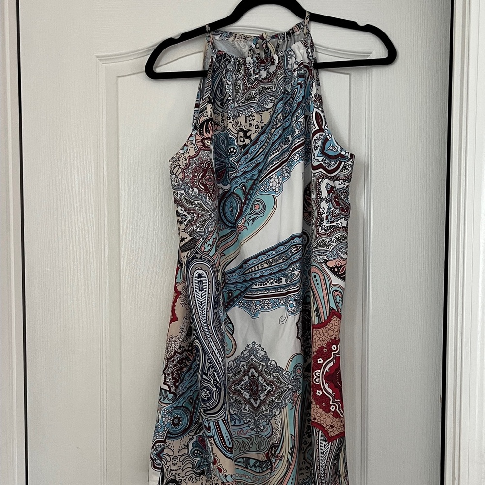 Cupshe Paisley Print Halter Mini Dress